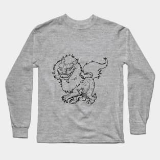 Inktober Shisa Cryptid Long Sleeve T-Shirt